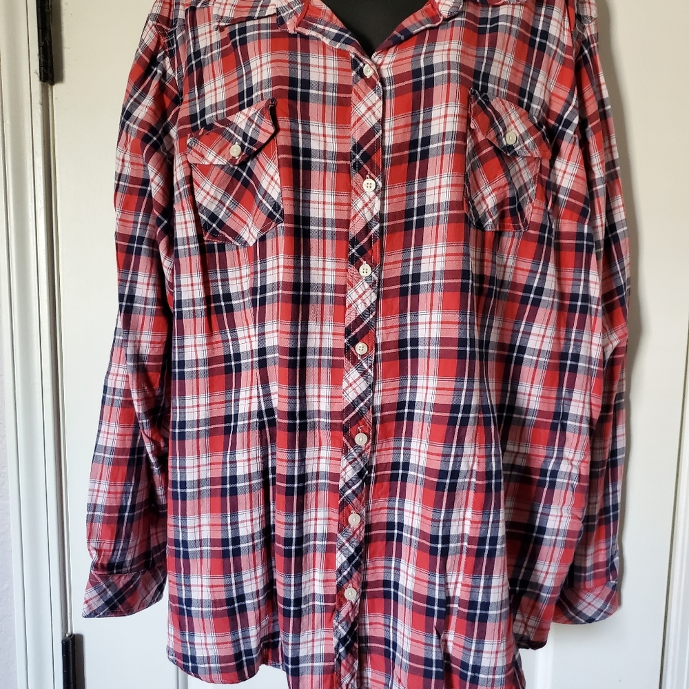 🏳️‍🌈Torrid plaid button down🏳️‍🌈